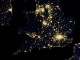 Leo blog on Energy Bill : southern half of Great Britain as it appeared on the night